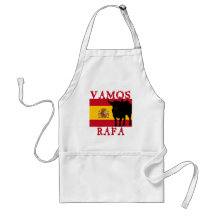 Vamos Rafa With Flag of Spain Apron