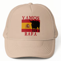 Vamos Rafa With Flag of Spain Trucker Hats