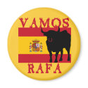 Vamos Rafa With Flag of Spain magnets by greenbaby Vamos Rafa With Flag of Spain magnets