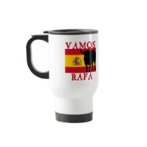 Vamos Rafa With Flag of Spain Mugs
