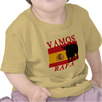 Vamos Rafa With Flag of Spain T-shirt