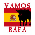 Vamos Rafa With Flag of Spain t-shirts by greenbaby Vamos Rafa With Flag of Spain t-shirts