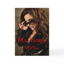 VAMP IT OUT! Greeting card