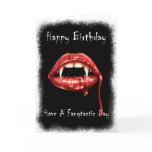 Vampir Birthday Card - Have A Fangtastic Day