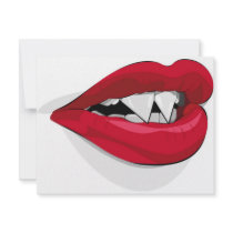 Vampira Mouth invitations by HalloweenSpirit Vampira Mouth invitations
