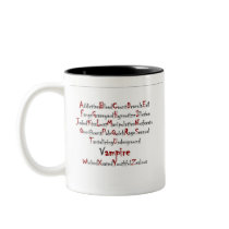 Vampire Alphabet Coffee Mug