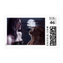 Vampire and Werewolf Stamp