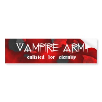 Vampire Army Camo Bumper Sticker bumpersticker