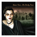 Vampire At The Hall Gothic Party Invitation