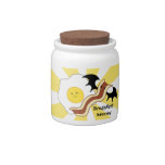 Vampire bacon and dead egg breakfast money candy dishes