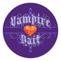 Vampire Bait Round Stickers