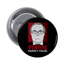Vampire Barney Frank Pinback Button