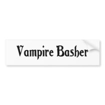 Vampire Basher Bumper Sticker