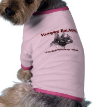 Vampire Bat Addict pet clothing by AnimalShirts Vampire Bat Addict pet clothing