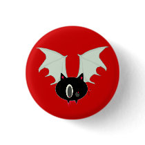 Vampire Bat Mini Button by aikiri Vampire Bat Mini Button