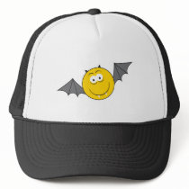 Vampire Bat Smiley Face hats by doonidesigns Vampire Bat Smiley Face hats