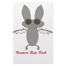 Vampire Bats Suck Stationery Paper