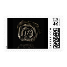 vampire black rose stamp