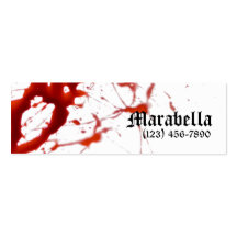 Vampire Bloody Skinny Business Card