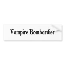 Vampire Bombardier Sticker Bumper Stickers