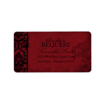 Vampire Bride Address Label B