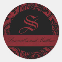 Vampire Bride Monogram Sticker