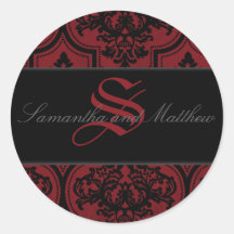 Vampire Bride Monogram Sticker B2