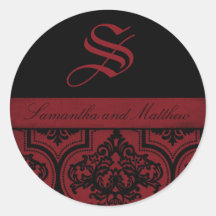 Vampire Bride Monogram Sticker C