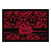 Vampire Bride RSVP Card B Personalized Invite