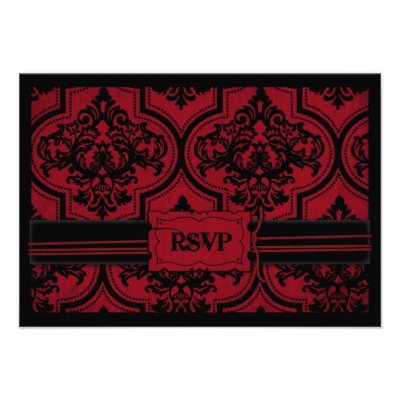 Vampire Bride RSVP Card B Personalized Invite