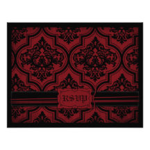 Vampire Bride RSVP Card D Custom Invites