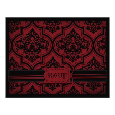 Vampire Bride RSVP Card D Custom Invites