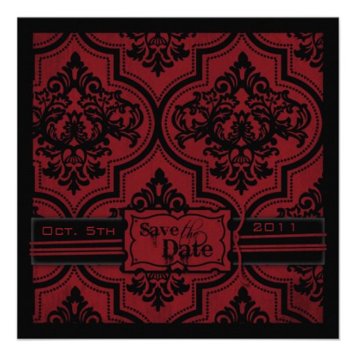 Vampire Bride SD Square Personalized Announcement