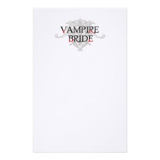 Vampire Bride Stationery