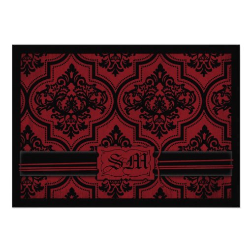 Vampire Bride Wedding Invitation Card