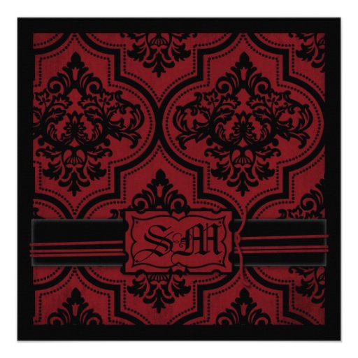 Vampire Bride Wedding Invite Square