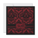 Vampire Bride Wedding Invite Square