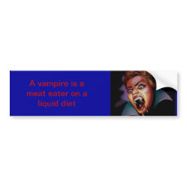 Vampire Bumpersticker Bumper Sticker