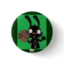Vampire Bunny Pinback Buttons