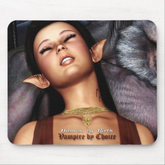 Vampire by Choice Mousepad