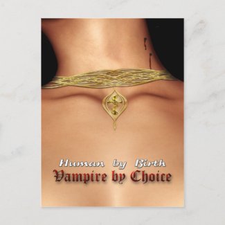 Vampire by Choice Postcard