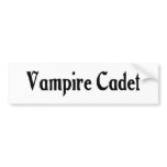 Vampire Cadet Bumper Sticker