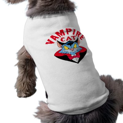 Vampire Cat Dog T-shirt by TheGalacticGroundhog