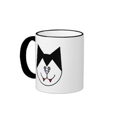 Vampire Cat Coffee Mug by Quequay