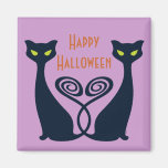 Vampire Cat With Green Eyes Duo Magnets