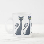 Vampire Cat With Green Eyes Mugs