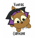 Vampire Chipmunk t-shirts