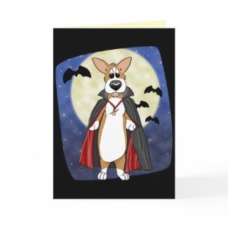 Vampire Corgi Card