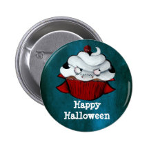 Vampire Count Cup Cake -custom text- Button