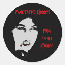 Vampire Count Halloween Baking Label Stickers